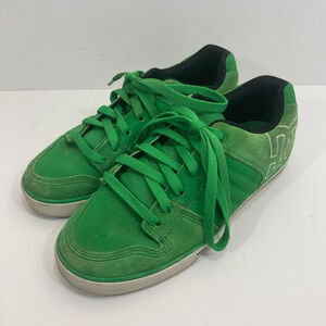 DC Court Chase Skate‎ Shoes Men's Size US 7.5 Green Suede Skateboarding Low Top
